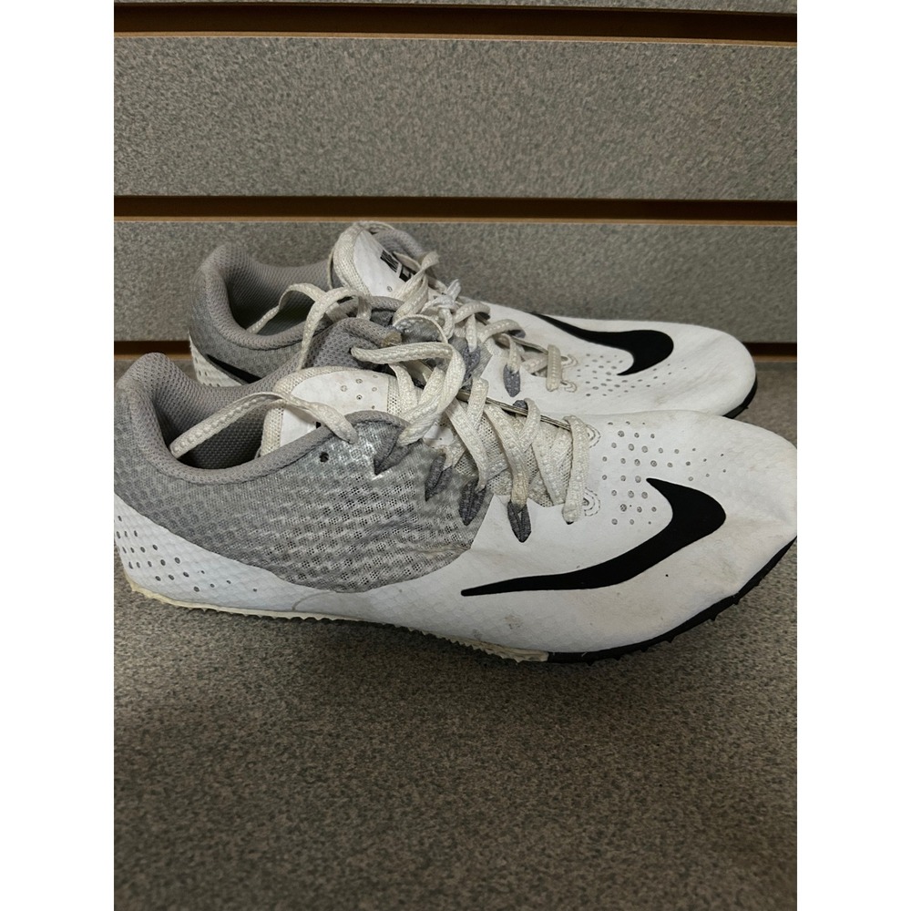 Nike Zoom Rival S 8 Track Spikes White Grey Black Mens 7.5 806554-110